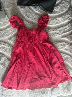 Abercrombie & Fitch Hot Pink Elastic Bust Sundress